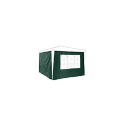 Side Parts Set of 2 for 3x3m Gazebo Pavilion Tent, Walls w Windows for Canopy, Privacy Screen for Party Tent, Green