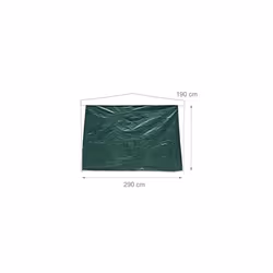 Side Parts Set of 2 for 3x3m Gazebo Pavilion Tent, Walls w Windows for Canopy, Privacy Screen for Party Tent, Green
