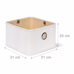 Relaxdays Bamboo Storage Basket
