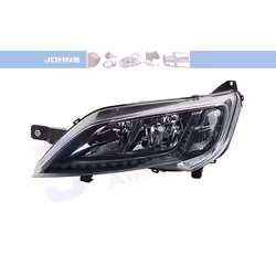 Headlights; JOHNS; Left H7/H7; for CITROËN, FIAT, PEUGEOT, OPEL; 1374297080, 1392604080, 1394430080, 1612041880, 1626194880