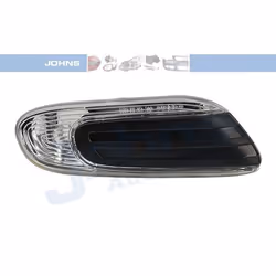 Turn Signal; JOHNS; white Right Front, lateral installation without bulb holder; for MINI