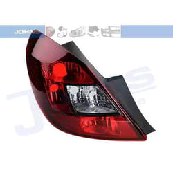 JOHNS 55 57 87-17 Rear light Left Tinted, red without bulb holder