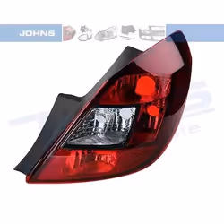 Rear light; JOHNS; Right Tinted, red without bulb holder; for OPEL; 1222200, 93196754