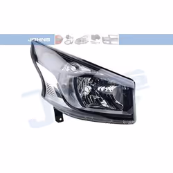 Headlights; JOHNS; Right H4; for RENAULT, FIAT, NISSAN; 0006000619804, 0006000620644, 2601000Q1K, 2601000Q1L, 260101161R