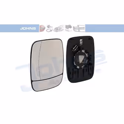 Wing Mirror Glass; JOHNS; Left; for RENAULT, OPEL, FIAT; 4422998, 6000618136, 95517329, 9636600Q1E, 963666705R