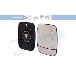 Wing Mirror Glass; JOHNS; Right; for RENAULT, OPEL, FIAT; 4407035, 6000618133, 95517331, 9636500Q1A, 963651588R