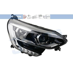 JOHNS 61 20 10-1 Headlights Right H7/H7 RENAULT: Megane 4