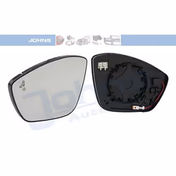 Wing Mirror Glass; JOHNS; Left; for PEUGEOT, CITROËN, OPEL; 1618096180