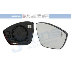 JOHNS 57 28 38-83 Wing Mirror Glass Right PEUGEOT: 2008 Estate, 208 I Hatchback, CITROËN: C4 II Cactus