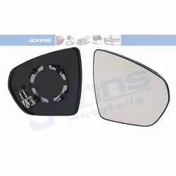 Wing Mirror Glass; JOHNS; Right; for PEUGEOT, CITROËN, OPEL; 1618048080, 95525497