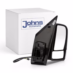 Wing mirror; JOHNS; Right black for electric mirror adjustment, Convex, Heatable, Short mirror arm; for MERCEDES-BENZ; 910810 ...