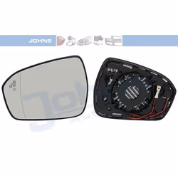 Wing Mirror Glass; JOHNS; Left; for FORD; 1925821, 5256466, DS7317T675JA, DS7317T675JB