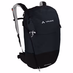 VAUDE Prokyon Zip 20, Frameless, Top, Back padding, Hiking, Black, Unisex