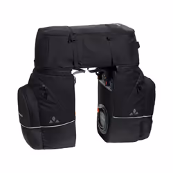 VAUDE Karakorum, Rear, Bicycle bag, Polyamide, Polyester, Polyurethane, Black, 68 L, 20 kg