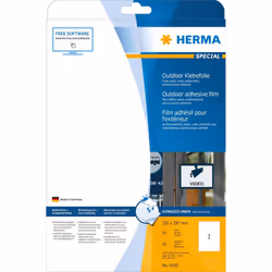 HERMA 9500 Labels A4 outdoor film 210x297 mm white extra strong adhesion film matt weatherproof 10 pcs.