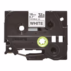 Brother TZe-FX631 Labelling Tape Cassette, Black on Yellow, 12mm (W) x 8M (L), Flexible ID, Brother Genuine Supplies