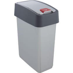 keeeper 4052396022223 trash can 25 L Rectangular Polyvinyl chloride (PVC) Grey