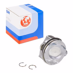 Piston; IPSA; 77,01 with piston rings with piston ring carrier; for VOLKSWAGEN, SEAT, VW, AUDI, SKODA; 805055501
