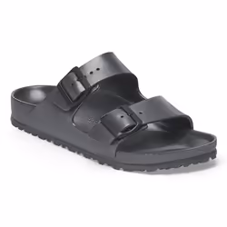 Birkenstock Arizona Essentials, Sandals, Unisex, Adult, Anthracite, Metallic, Monotone, Metallic Anthracite