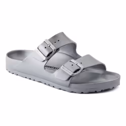 Birkenstock Arizona Essentials, Sandals, Unisex, Adult, Metallic, Silver, Monotone, Metallic Silver