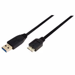 USB 3.0 cable with a maximum speed of 5 Gbps and an electricity supply of up to 900 mA. Corresponds to the USB 3.0 standard w ...