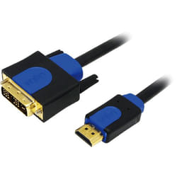 LogiLink CHB3103 video cable adapter 3 m HDMI DVI-D Black. Blue