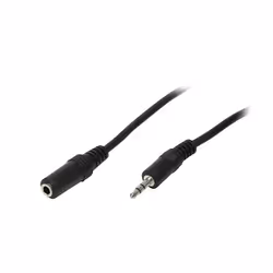 LogiLink 3.5mm - 3.5mm, 10m, 3.5mm, Male, 3.5mm, Female, 10 m, Black