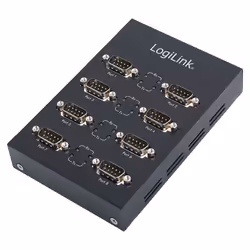 - Compatible with USB 2.0/1.1. - Computer Connection: USB plug. - Serial Ports: 8x Serial connector. - Supports RS-232 interf ...