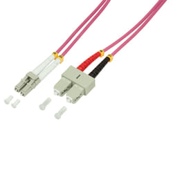 LogiLink LC/SC, 20 m InfiniBand/fibre optic cable Pink