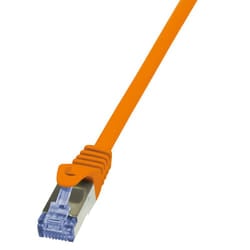 LogiLink 10m. Cat6A networking cable Orange Cat6/6e/6a S/FTP (S-STP)