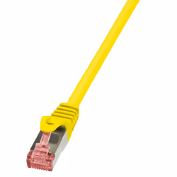 LogiLink 0.25m Cat.6 S/FTP, 0.25 m, Cat6, S/FTP (S-STP), RJ-45, RJ-45, Yellow