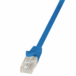 Patch Cable Cat.6 U/UTP EconLine blue 3.00m LogiLink®- Weight: 90g;- RJ45 Patch Cable 6. U/UTP AWG 24/7;- Unshielded Twisted ...