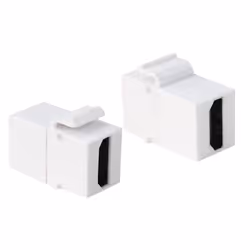LogiLink 2xHDMI, White, HDMI, HDMI, Gold, 14.5 mm, 29.5 mm
