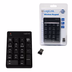 LogiLink ID0120 numeric keypad Laptop RF Wireless Black - Additional view 4