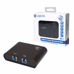 LogiLink UA0216 interface hub USB 3.2 Gen 1 (3.1 Gen 1) Type-B 5000 Mbit/s Black - Additional view 4