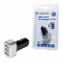 LogiLink PA0082 power adapter/inverter Auto Black, Silver - Additional view 5