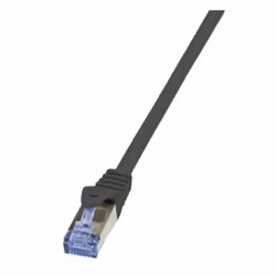 LogiLink 1m Cat7 S/FTP, 1 m, Cat7, S/FTP (S-STP), RJ-45, RJ-45, Black
