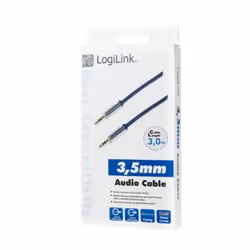 LogiLink CA10300 audio cable 3 m 3.5mm Blue - Additional view 4