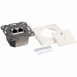 LogiLink NP0124 socket-outlet 2 x RJ-45 Metallic, White - Additional view 7
