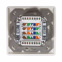 LogiLink NP0124 socket-outlet 2 x RJ-45 Metallic, White - Additional view 8