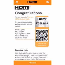 LogiLink CHB005 HDMI cable 3 m HDMI Type A (Standard) Black - Additional view 5