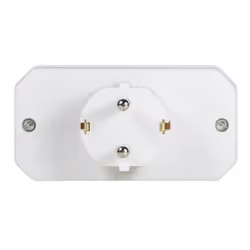 LogiLink LPS221 power plug adapter Type F Type C (Europlug)+Type F White - Additional view 4