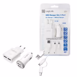 LogiLink PA0137 mobile device charger Smartphone, Tablet White AC, Cigar lighter Auto, Indoor - Additional view 6