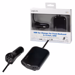 LogiLink PA0149 mobile device charger Mobile phone, Power bank, Smartphone, Tablet Black Cigar lighter Auto - Additional view 6
