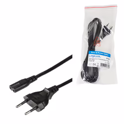 LogiLink CP145 power cable Black 3 m CEE7/16 C7 coupler - Additional view 4
