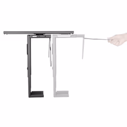 LogiLink EO0004 CPU holder Desk-mounted CPU holder Black - Additional view 7