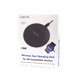 LogiLink PA0178 mobile device charger Smartphone, Tablet Black USB Wireless charging Fast charging Indoor - Additional view 5