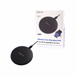 LogiLink PA0178 mobile device charger Smartphone, Tablet Black USB Wireless charging Fast charging Indoor - Additional view 6