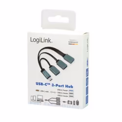 LogiLink UA0315 interface hub USB 3.2 Gen 1 (3.1 Gen 1) Type-C 5000 Mbit/s Black, Grey - Additional view 7