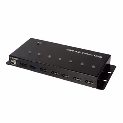 LogiLink UA0317, USB 3.2 Gen 1 (3.1 Gen 1) Type-B, USB 3.2 Gen 1 (3.1 Gen 1) Type-A, 5000 Mbit/s, Black, Metal, DC
